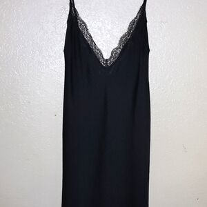 Victoria's Secret Black Lace Slip Dress